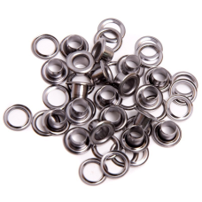 Люверс 6 мм Темний Нікель №4 50 шт