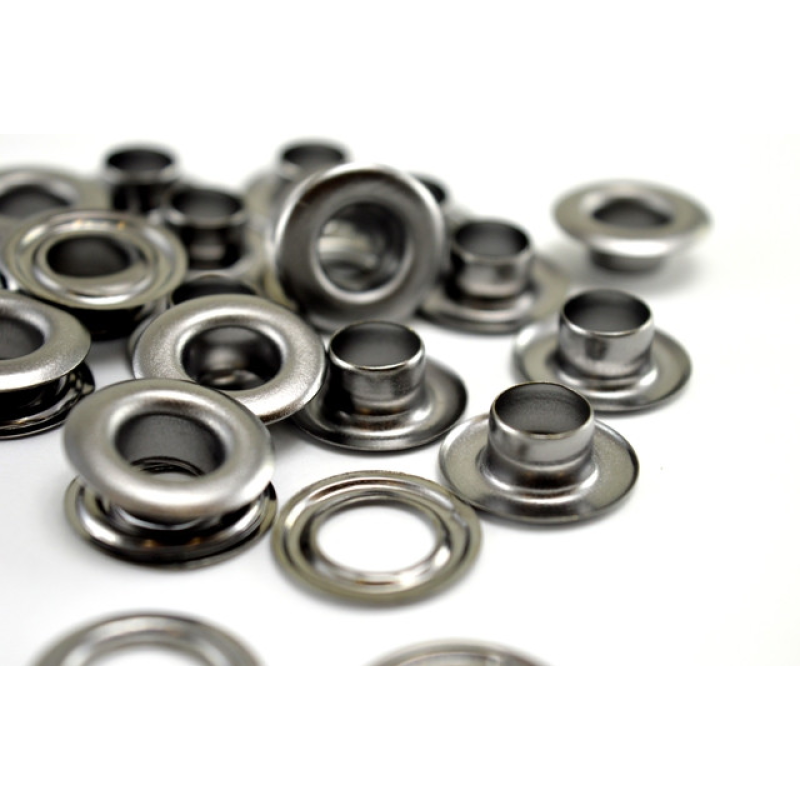 Люверс 10 мм Темний Нікель №24 50 шт