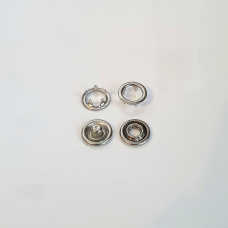 Кнопка BABY 9.5 мм трикотажна Нікель 50 шт