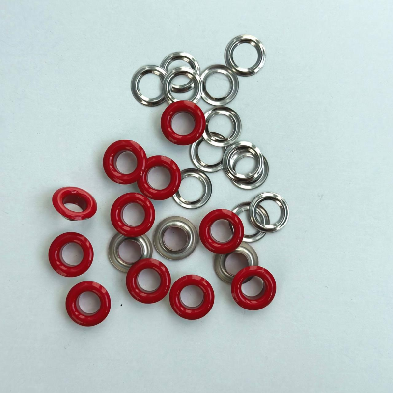 Люверс 8 мм Нержавійчий Червоний 50 шт