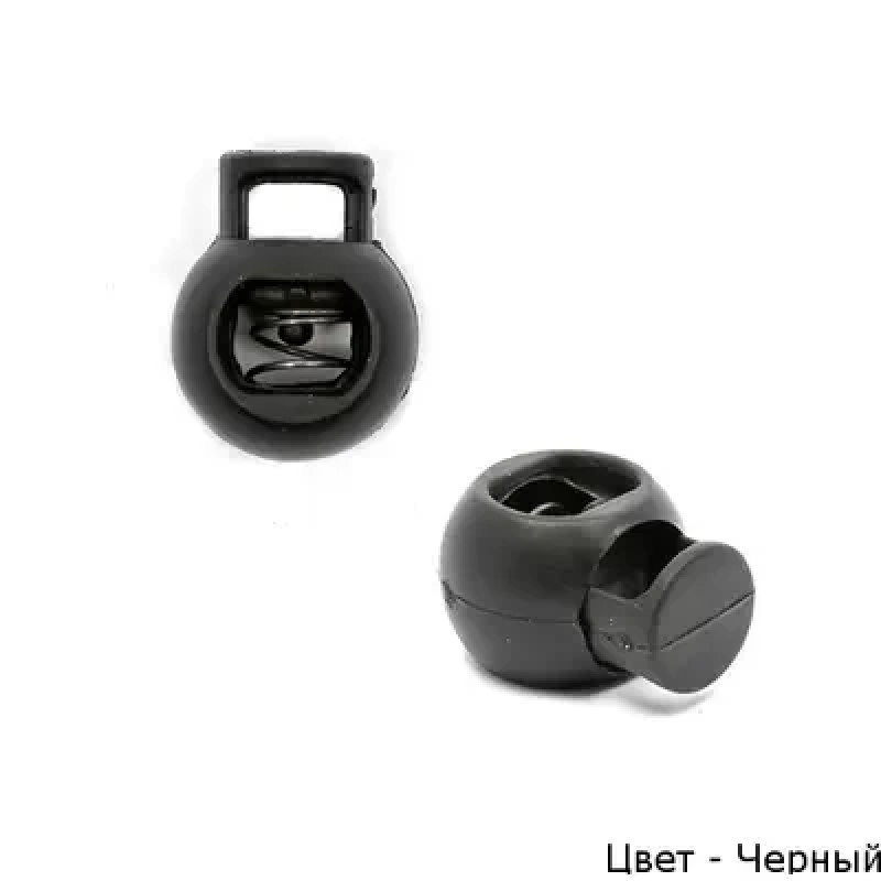 Фіксатор на один отвір 3121 Чорний 50 шт
