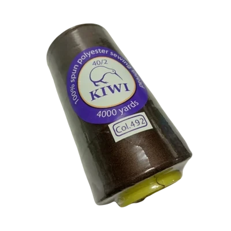Нитки швейні №40/2 - колір Темно-коричневий (№492)