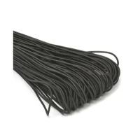 Шнур резинка (капелюшна) 2.5 мм Чорна 100 м