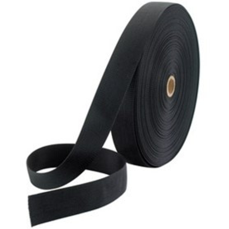 Стрічка ремінна (стропа) 25 мм чорна (50 м) Стрічка ремінна (стропа) 25 мм чорна (50 м)