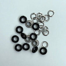 Люверс 8 мм Нержавійчий Чорний 100 шт