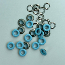 Люверс 8 мм Нержавійчий Блакитний 1000 шт