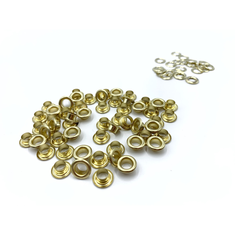 Люверс 4 мм Нержавійчий Золото №2 100 шт Люверс 4 мм Нержавійчий Золото №2 100 шт